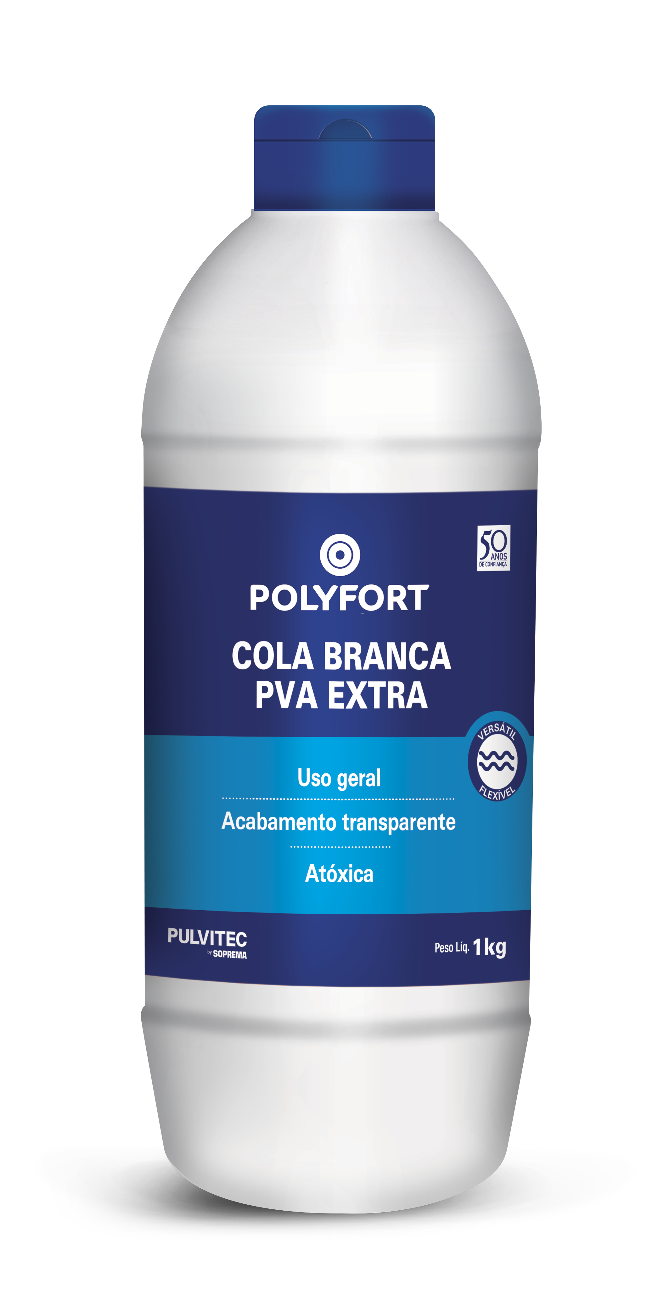 COLA BRANCA 1KG EXTRA POLYFORT PULVITEC